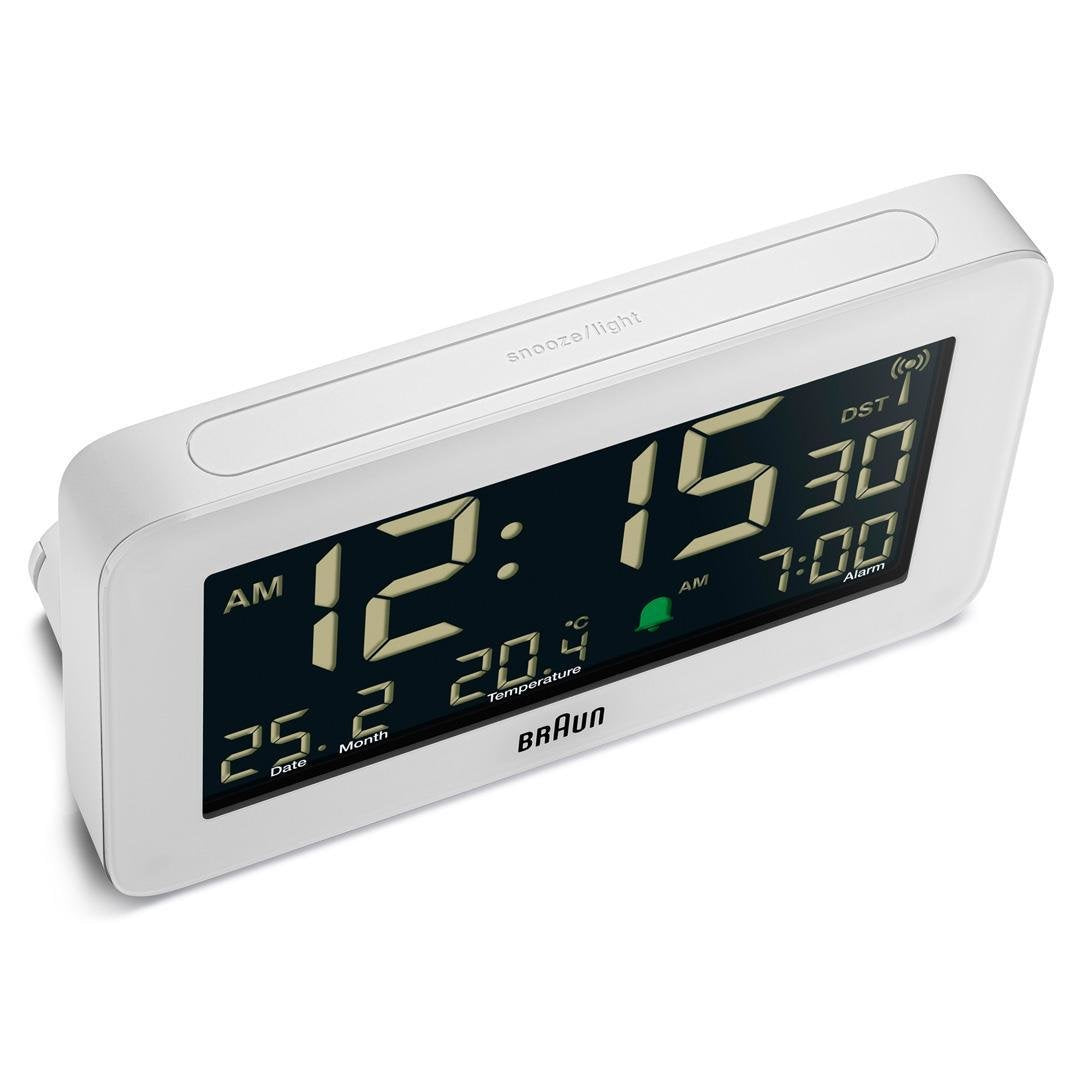 Braun Bc10 Dcf-W Radio Alarm Clock White