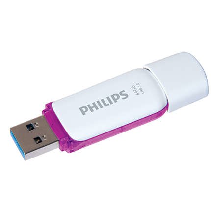 EAN 8719274668213 - Philips FM64FD75B unidad flash USB 64 GB USB tipo A 3.2 Gen 1 (3.1 Gen 1) Púrpura, Blanco imagen 1