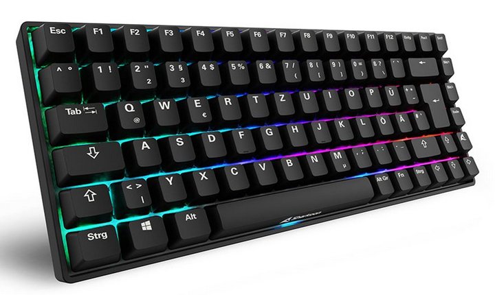 Sharkoon Skiller Sgk50 S3 Pbt, Teclado De Juegos Negro, De-Layout, Gateron G Pro 3.0 Amarillo 4044951040964