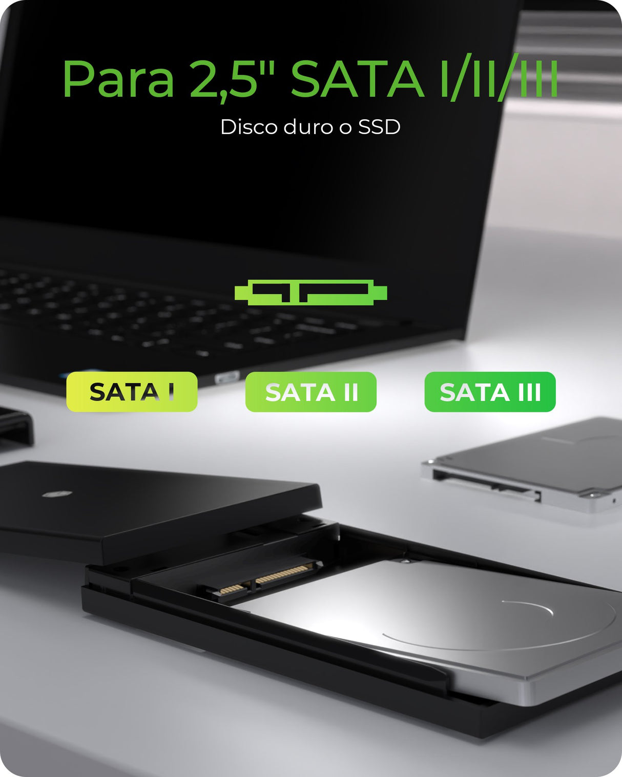 EAN 4250078172932 - ICY BOX IB-200T-C3 Caja externa para unidad de estado sólido (SSD) Negro 2.5" imagen 5
