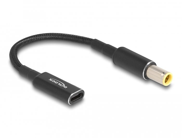 Delock 60041 Cable De Carga Portátil Usb Type-C Hembra A Ibm 7,9 X 5,5 Mm Macho 15 Cm