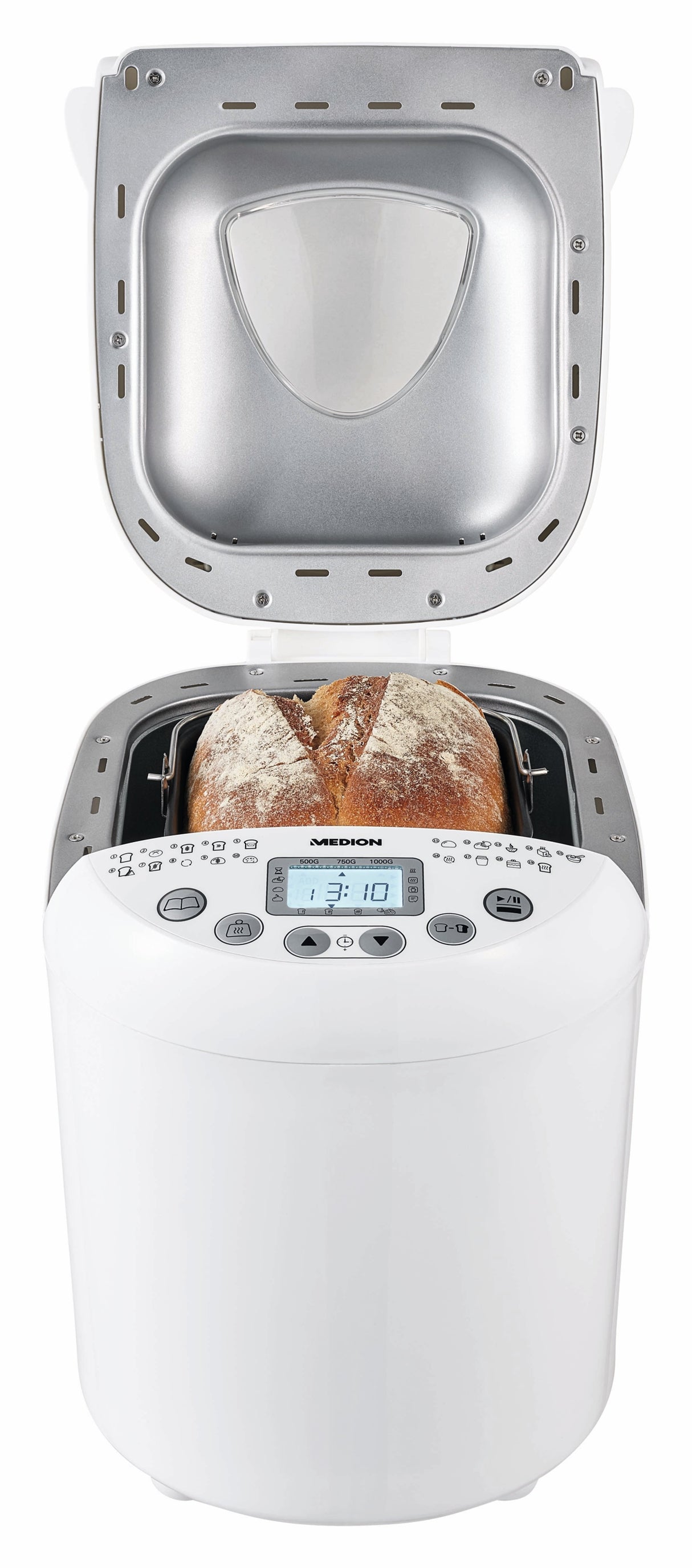 Panificadora Medion Life Brojobackautomat Md 11011 (Blanco, 550 Watt, Para Brojoe Bis 1 Kg) 50076234