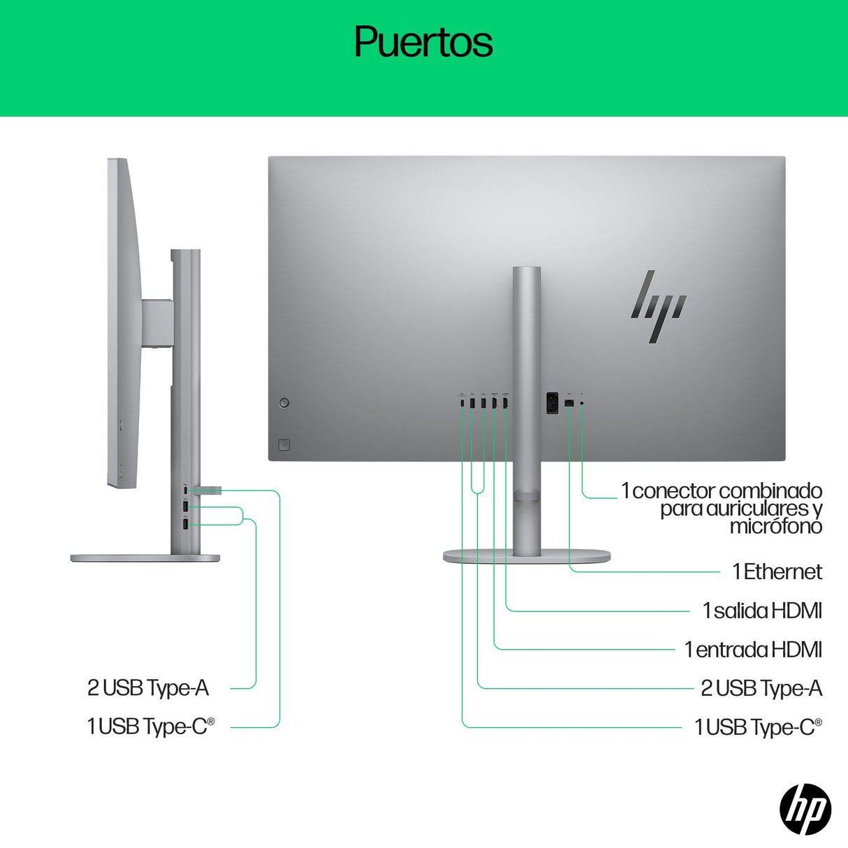 EAN 0199642227309 - HP OmniStudio X 32-c0022ns PC Intel Core Ultra 5 125H 80 cm (31.5") 3840 x 2160 Pixeles PC todo en uno 16 imagen 4