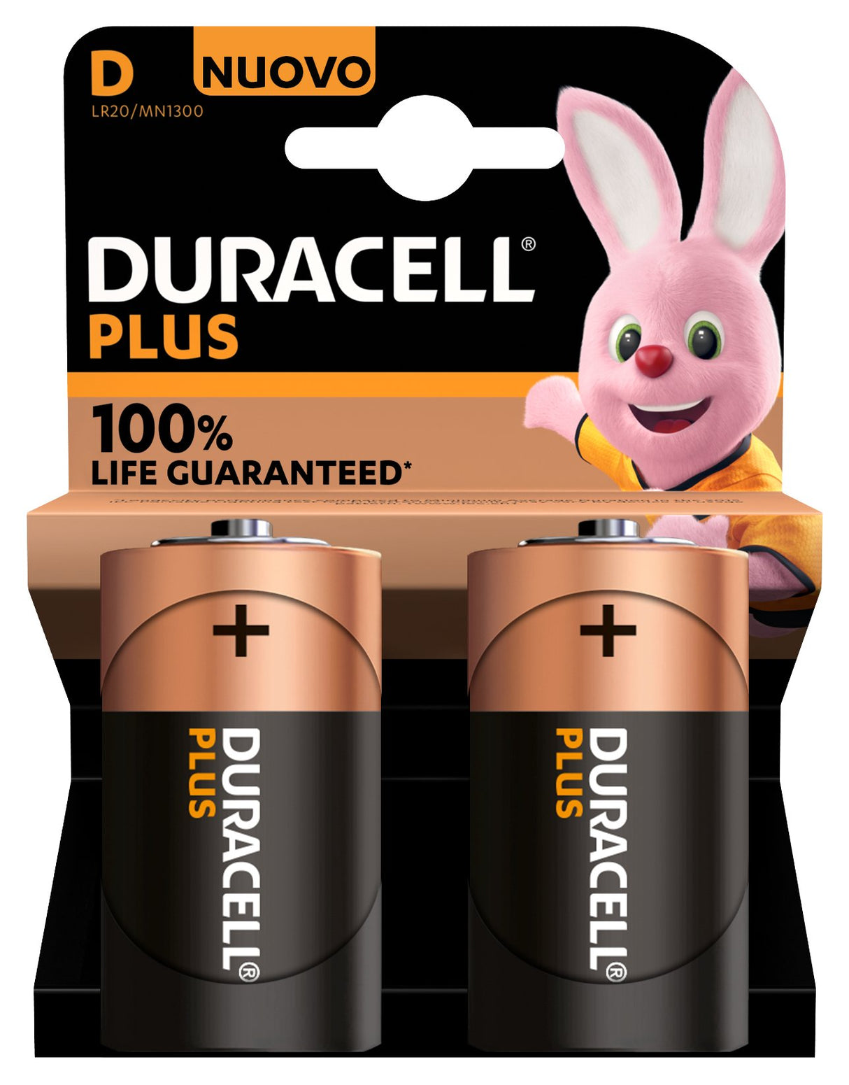 Batería Duracell Plus Nuevo -D (Mn1300 / Lr20) Mono 2 Uds.
