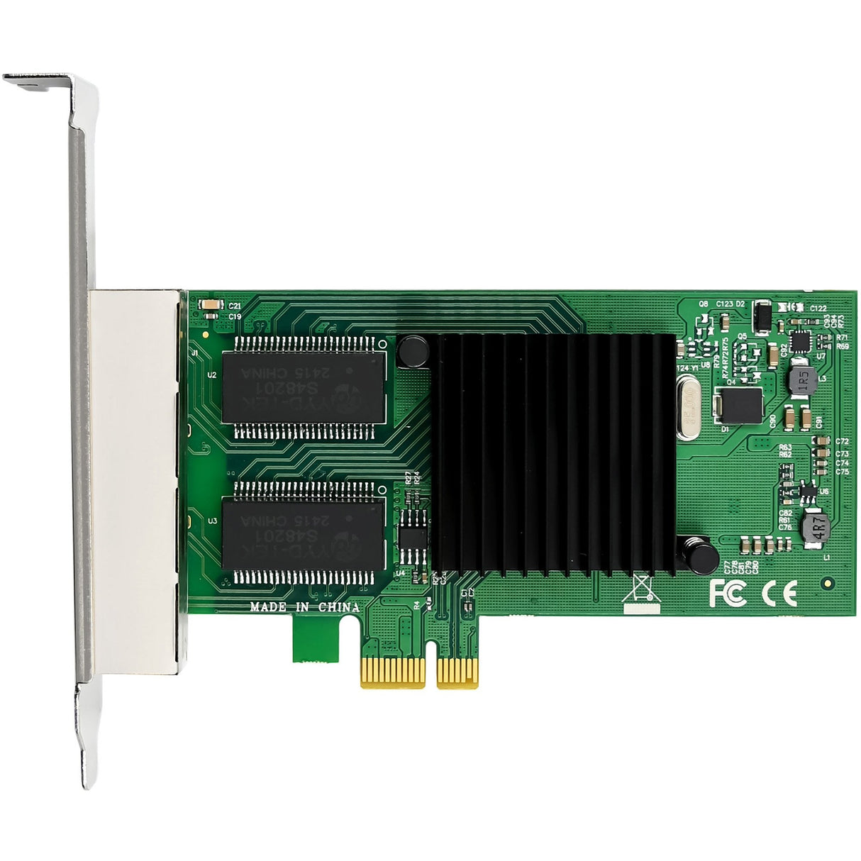 Inline Quad Gigabit Tarjeta De Red - 4x Rj45 1 Gb/S - Pcie X1