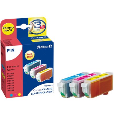 Pelikan Cartucho Canon P19 Cli521 Multipack Compatible