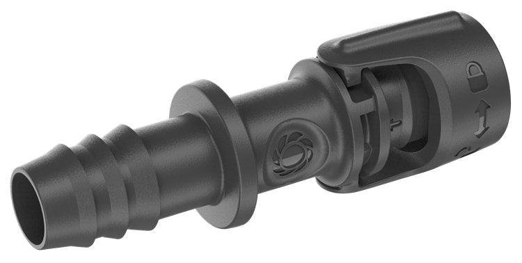 Gardena Micro-Drip-System Conector Universal 13mm (1/2") (Gris Oscuro, 1 Pieza, Modelo 2023) 13220-20