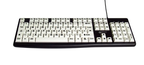 EAN 3521350020823 - Geemarc Telecom 3521350020823 teclado Universal USB QWERTY Negro, Blanco imagen 2