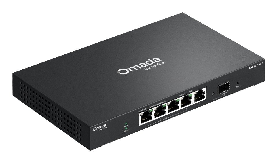 Switch No Gestionable Tp-Link Omada Es206xpp-M2 6p 5x2.5gb 1x10g Sfp+ Poe++ Smart Carcasa Metalica