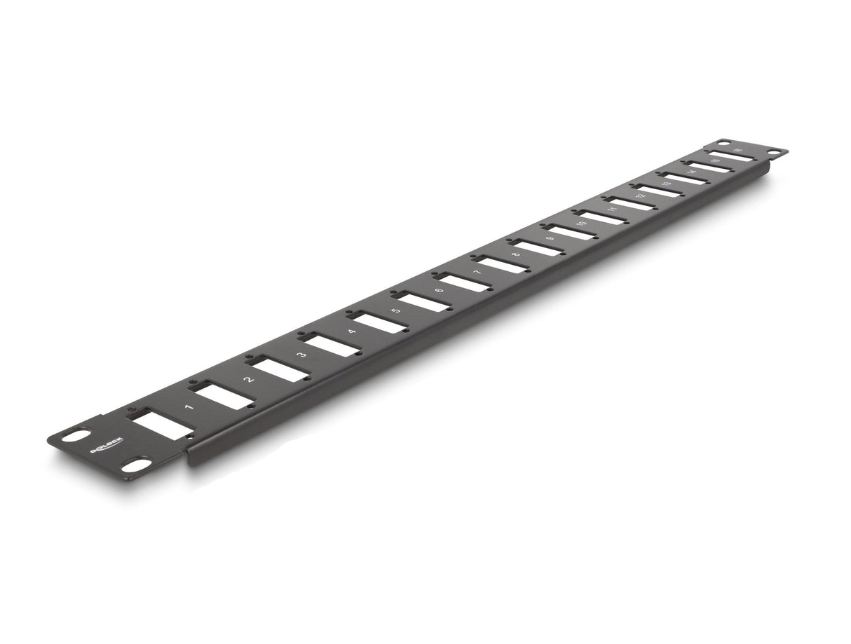 Delock 19? Panel Für Adapter Mit Schraubanschluss 16 Port Schwarz