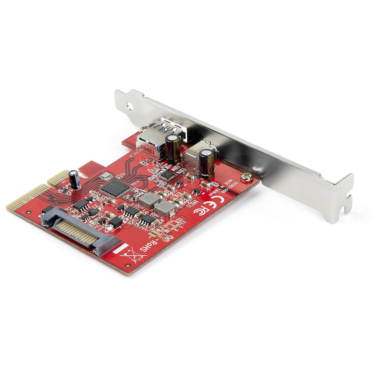 2-Port 10gbps Usb-A/Usb-C Pcie Ctlr Card Usb 3.1 Gen 2 Pci Express