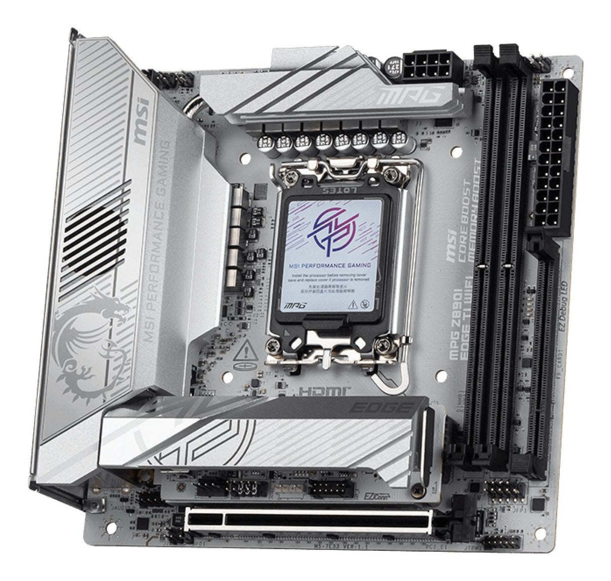 EAN 4711377274494 - MSI MPG Z890I EDGE TI WIFI placa base Intel Z890 LGA 1851 (Socket V1) mini ITX imagen 3