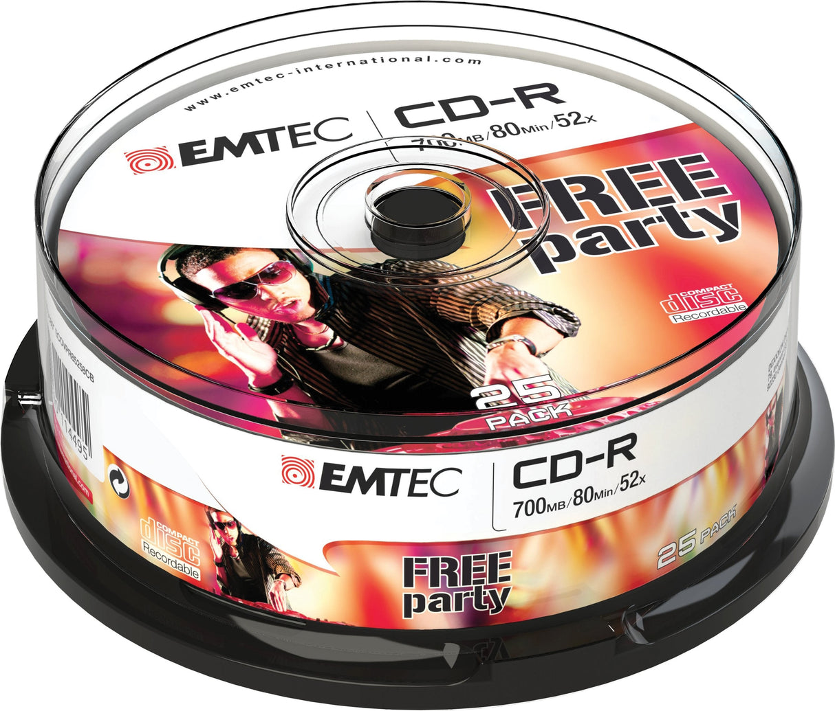 Emtec Cd-R 700placa Base 25pcs 52x Cake Classic