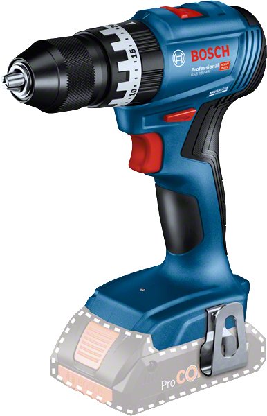 Taladro De Impacto A Batería Bosch Gsb 18v-45 Profesional Solo, 18volt 06019k3301
