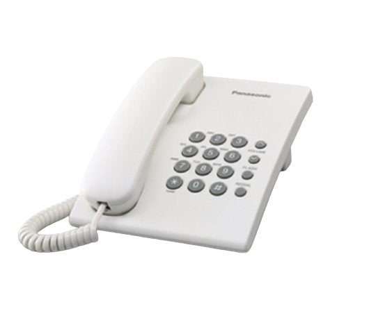 Panasonic Kx-Ts500fxw Corded Phone, White