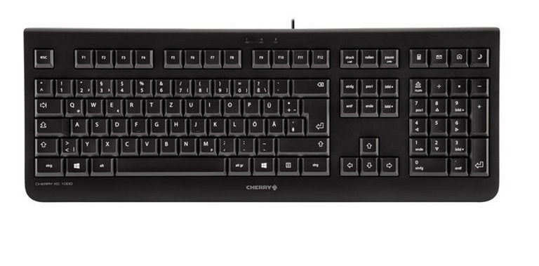 Teclado Español Con Cable Cherry Kc 1000 Usb 109 Teclas Cable 1.8m Plug And Play Color Negro