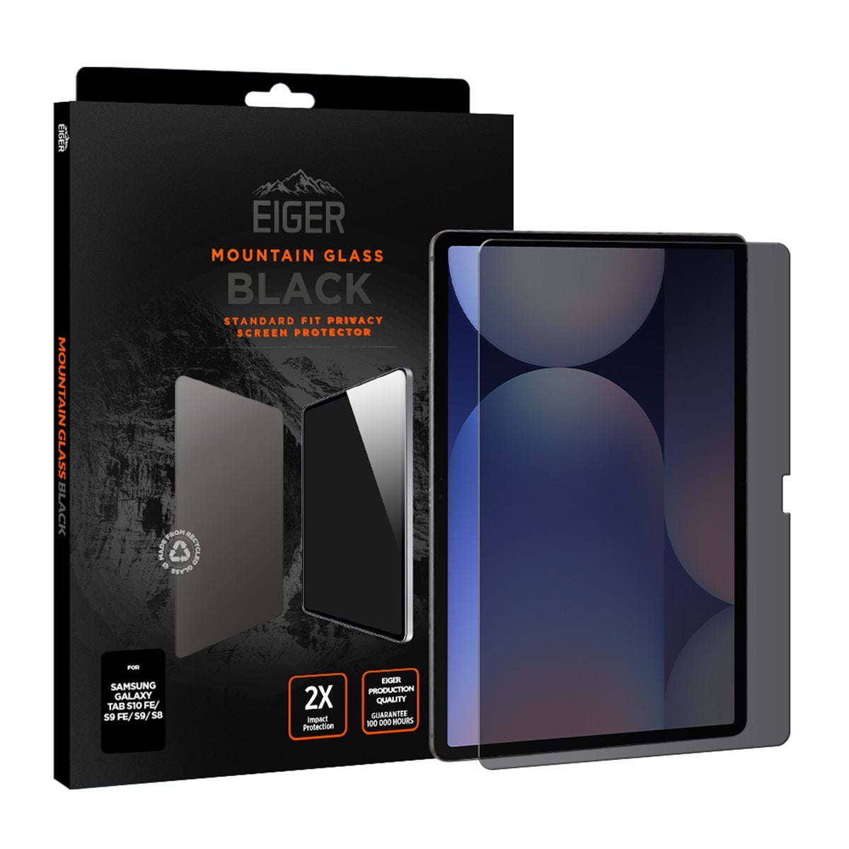 Eiger Sp Mountain Black Privacy Galaxy Tab S10 Fe/S9 Fe