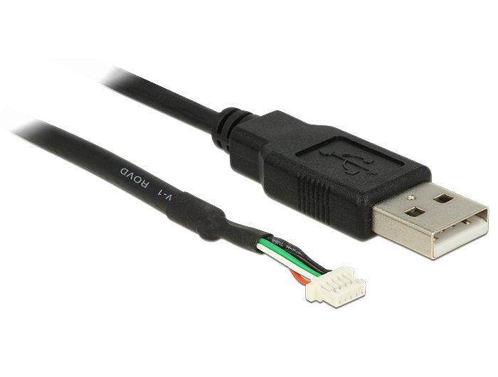 Delock 95986 Cable Usb 2.0 Para Módulos De Cámara V1,9 De 5 Pines 1,5 M