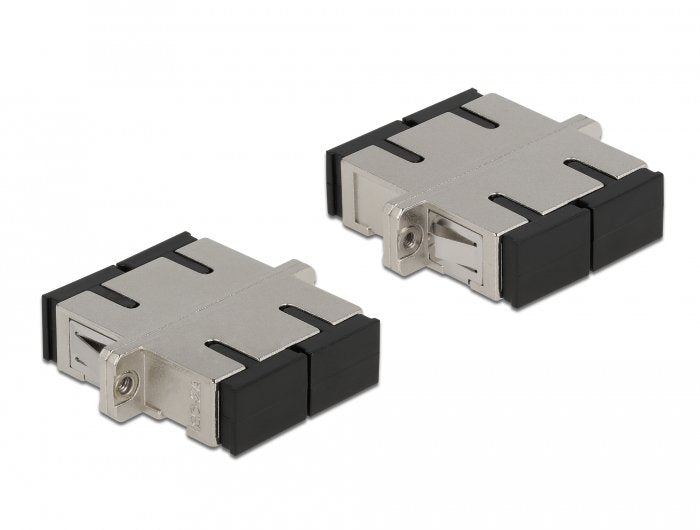 Delock Lwl Adaptador Sc Duplex Hembra A Sc Duplex Hembra Singlemode Metal