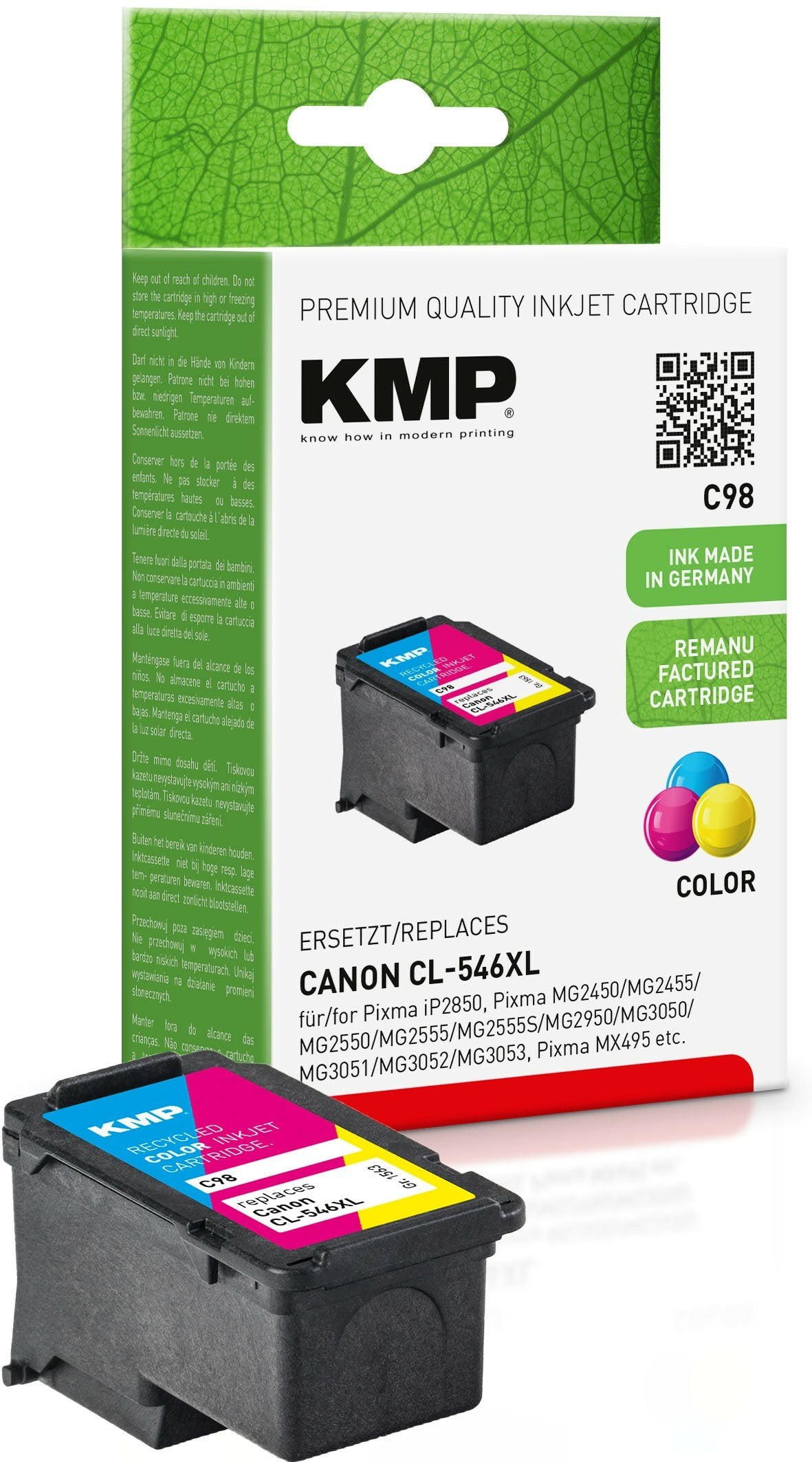 Kmp C98 Cian, Magenta, Amarillo
