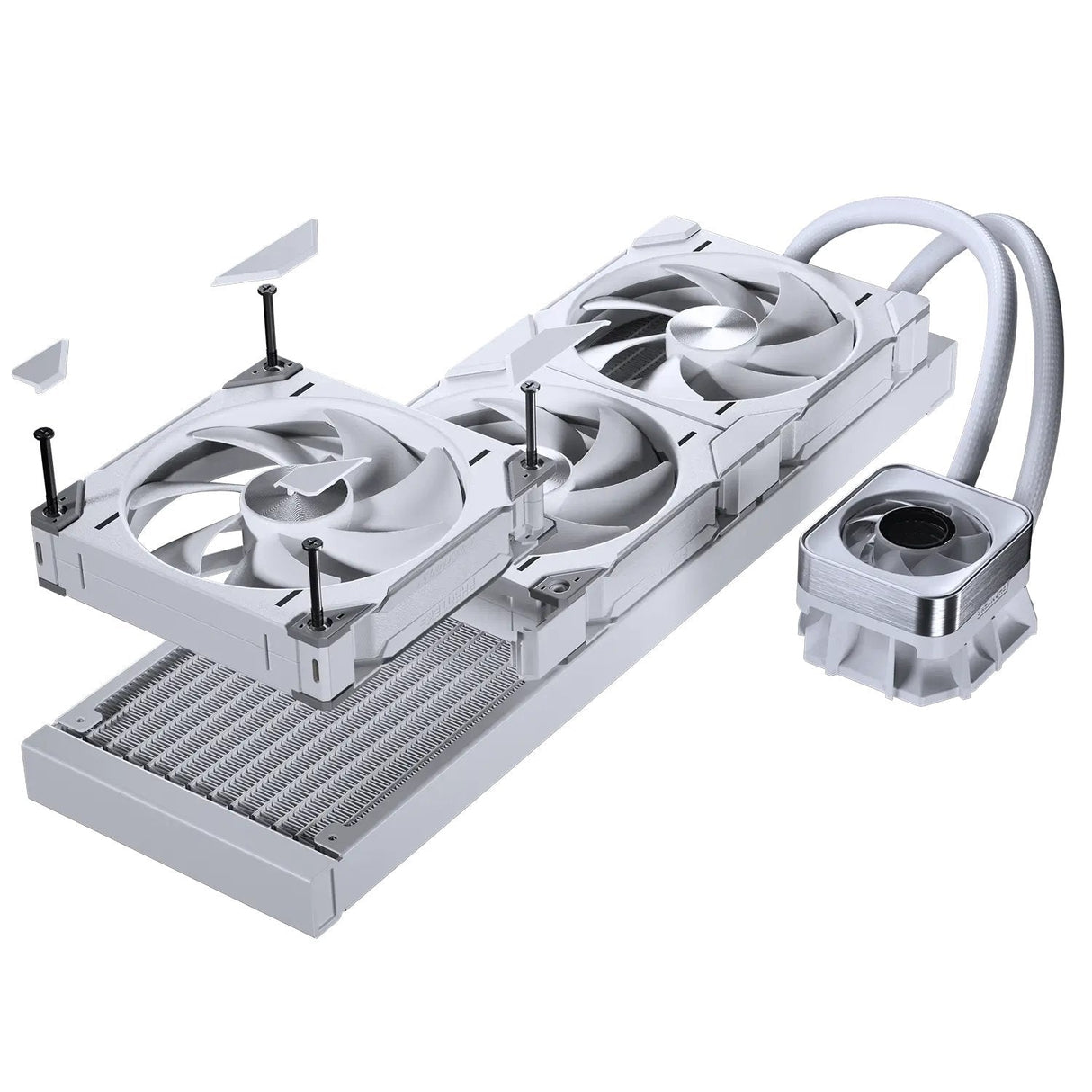 K Phanteks Glacier One 420d30 X2 Drgb Weiss Aio-Wasserkühlung