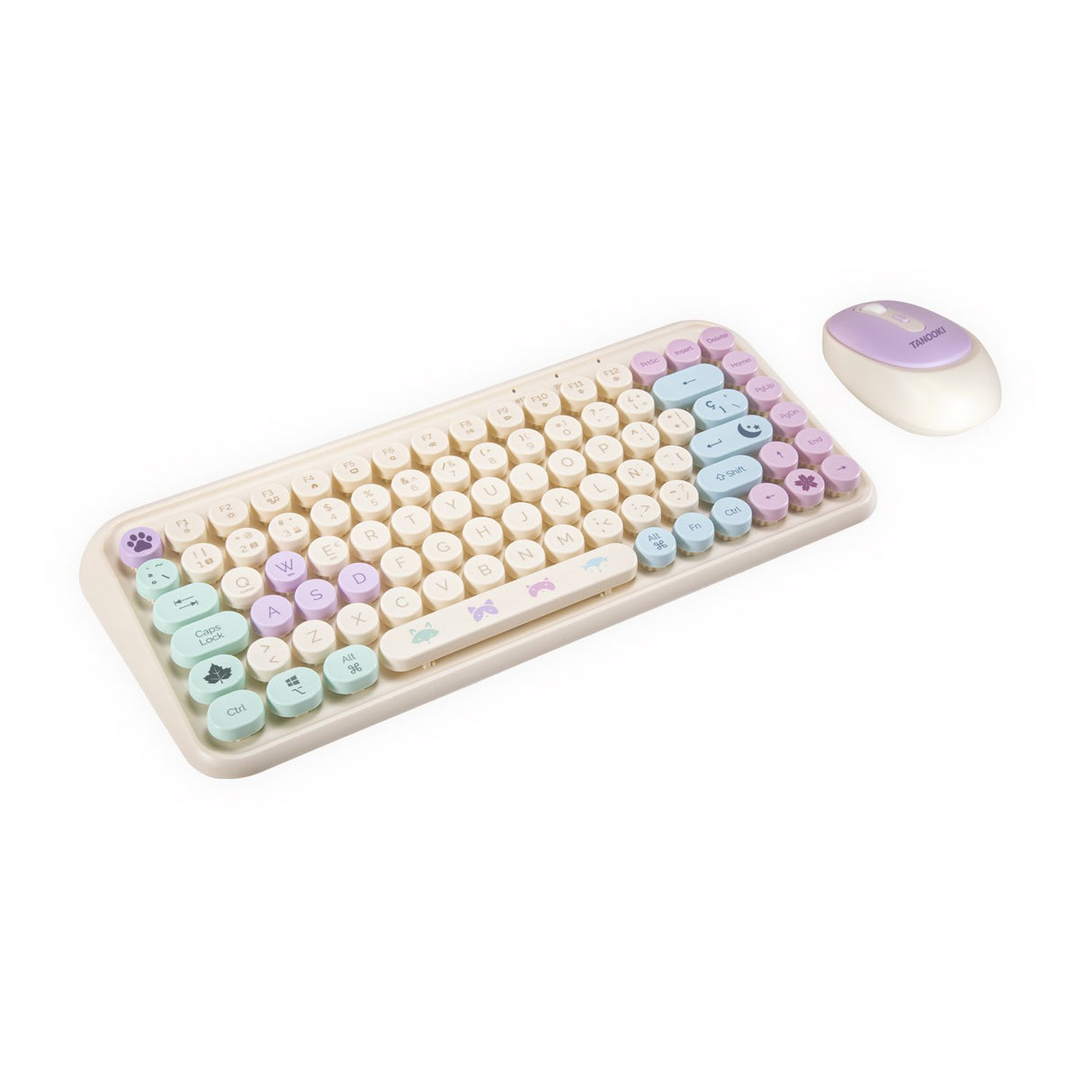 EAN 8436563094552 - TANOOKI TNK4001 teclado Ratón incluido Hogar USB + Bluetooth QWERTY Inglés, Español Crema de color imagen 12