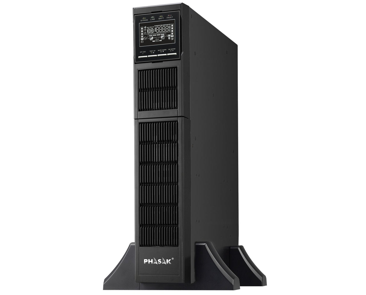 Phasak Sai Ph 9330 Online 10kva/8000w Formato Rack Bornes Lcd Usb+Rs232+Rj45 Baterias 20x 9ah
