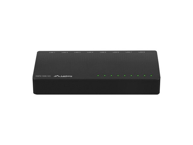 EAN 5901969424171 - Lanberg DSP2-1008-12V switch No administrado Gigabit Ethernet (10/100/1000) Negro imagen 4