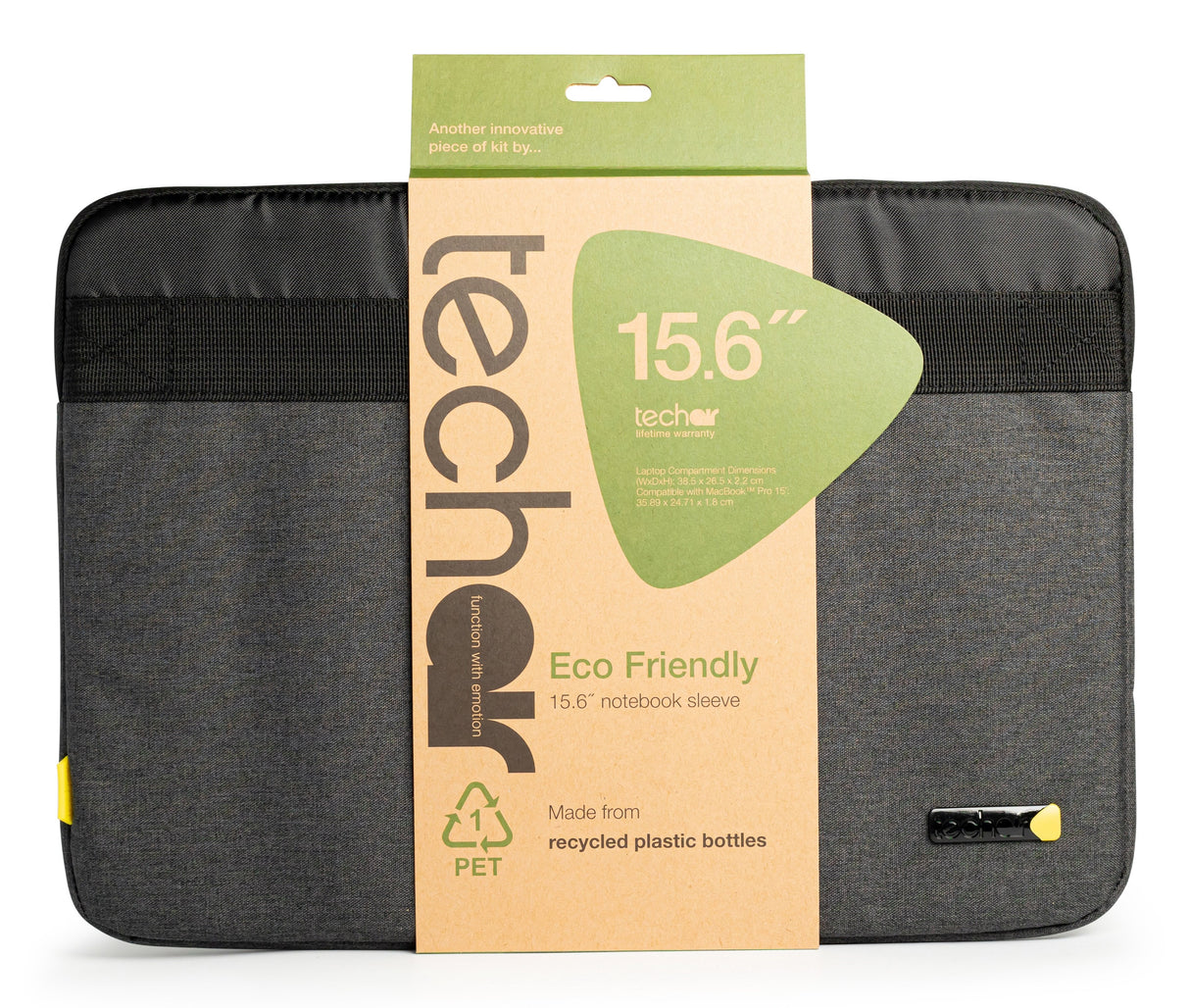 Funda Portatil Techair Slipcase Eco 14-15.6" Gris Oscuro