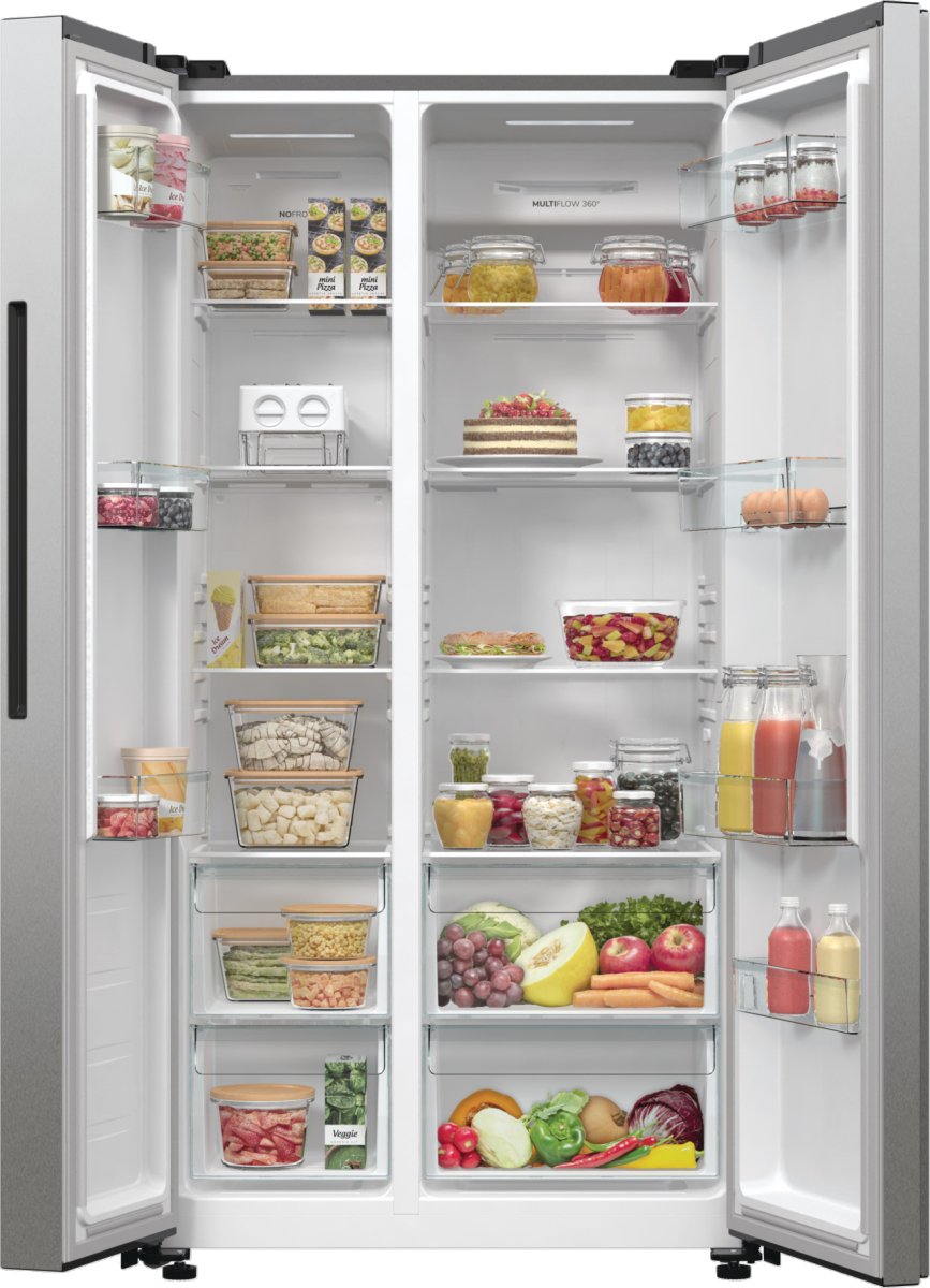 EAN 3838782684449 - Gorenje NRR9185EAXL nevera puerta lado a lado Independiente 550 L Gris imagen 5