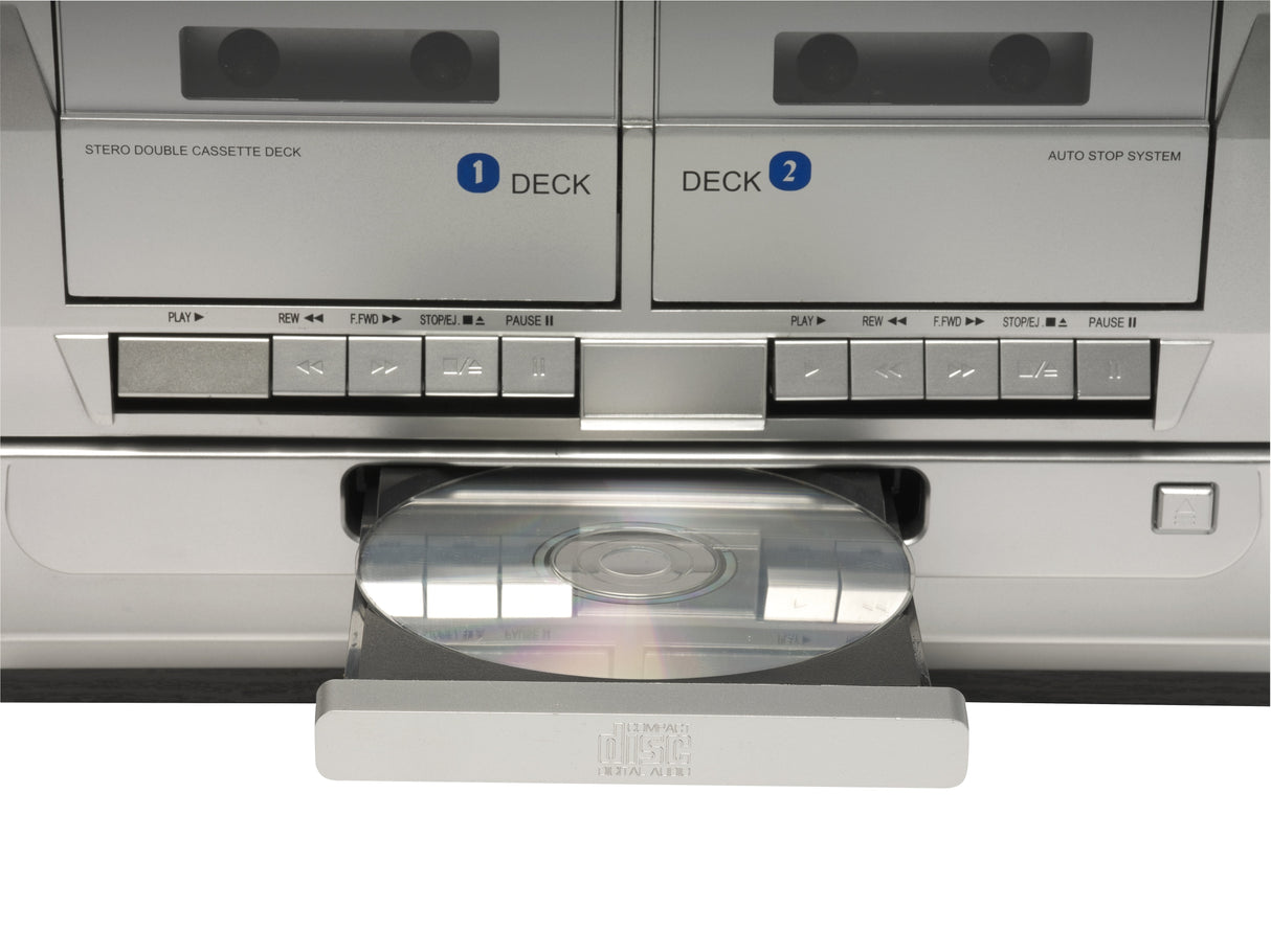 Reproductor Denver Mrd-166 De Cd Portátil Negro, Gris