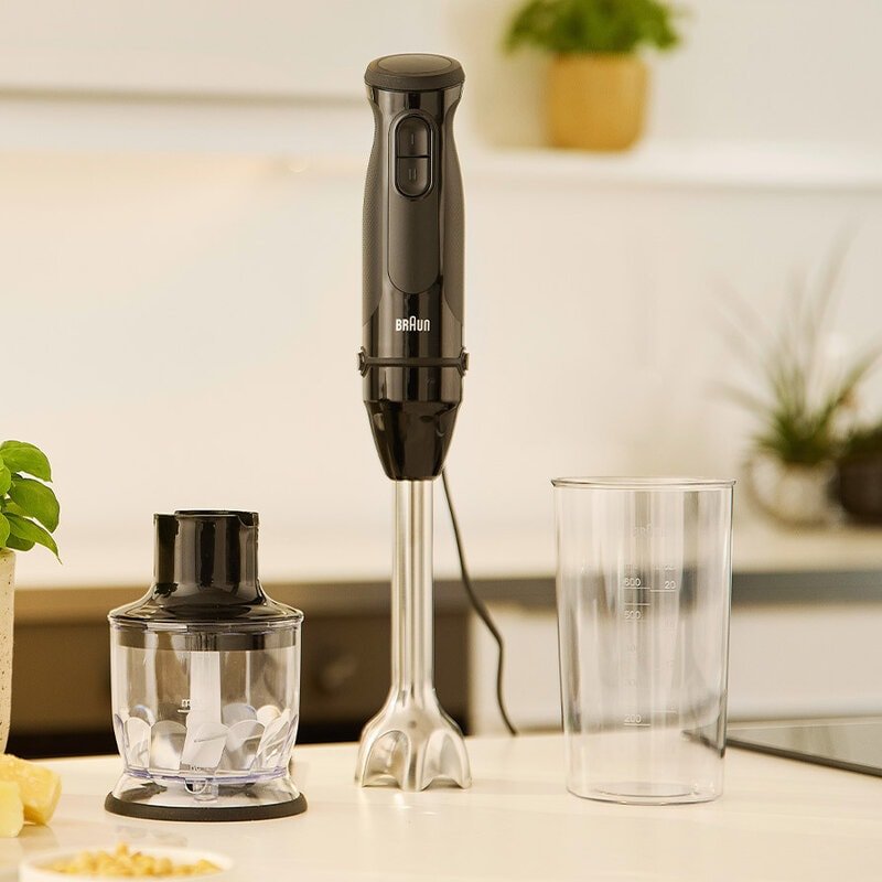 EAN 8021098005076 - Braun MultiQuick 3 MQ30201M 0,6 L Batidora de inmersión 900 W Negro, Acero satinado imagen 5