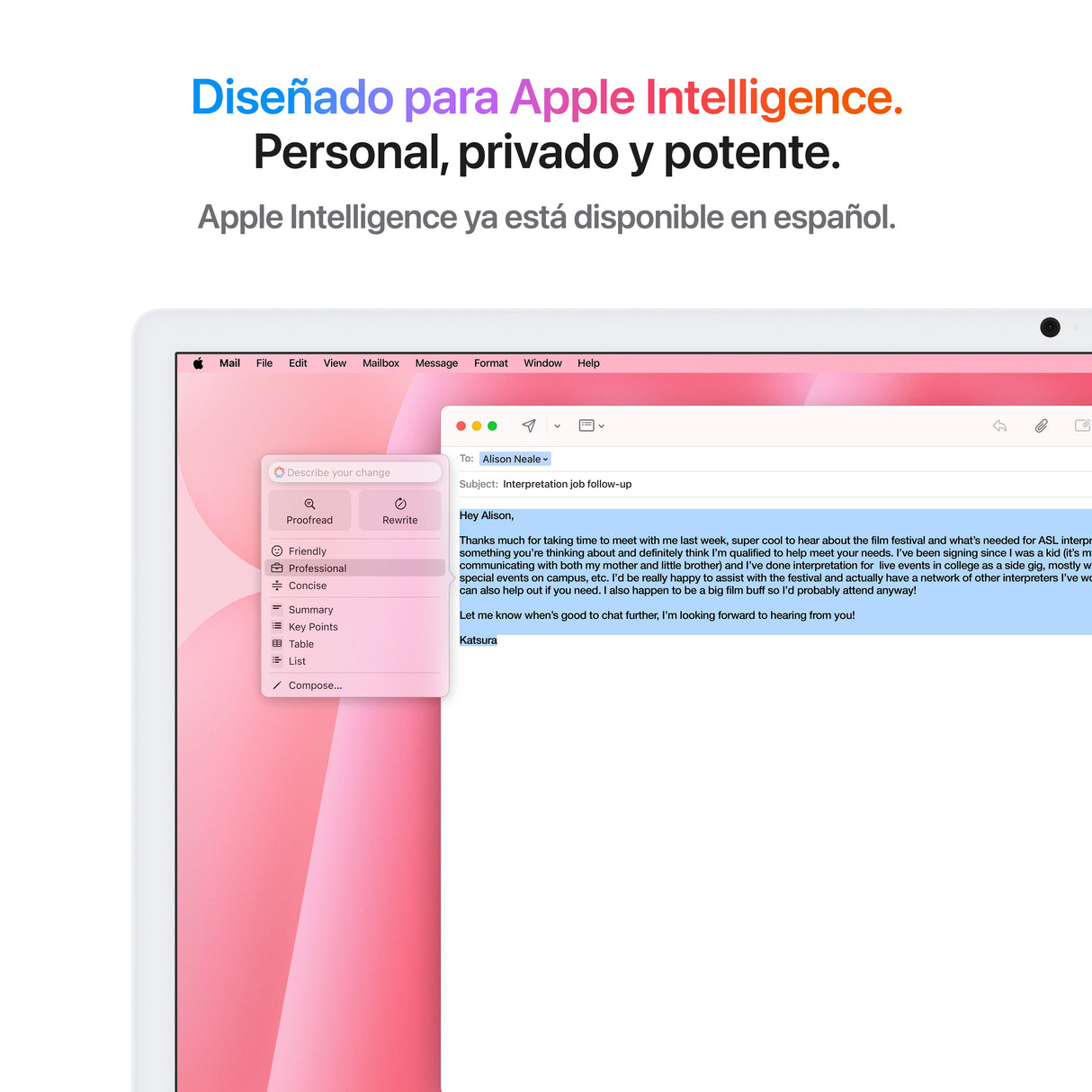 EAN 0195949598739 - Apple iMac Apple M M4 59,7 cm (23.5") 4480 x 2520 Pixeles PC todo en uno 16 GB 512 GB SSD macOS Sequoia W imagen 5