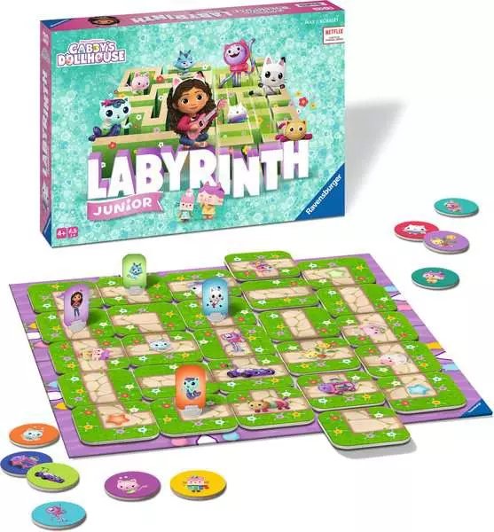 Ravensburger Gabby'S Dollhouse Junior Labyrinth, Juego De Mesa 22648
