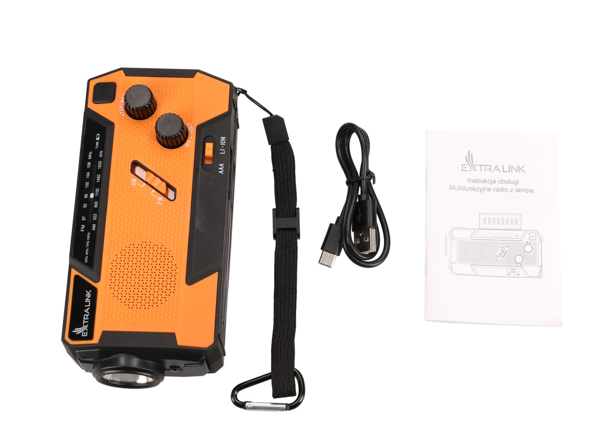 EAN 5904960293746 - Extralink RADIO AWARYJNE SOLARNE Z KORBKA DYNAMO POWERBANK 4000MAH Z LATARKA SOS SR-4000 Portátil Analógi imagen 16