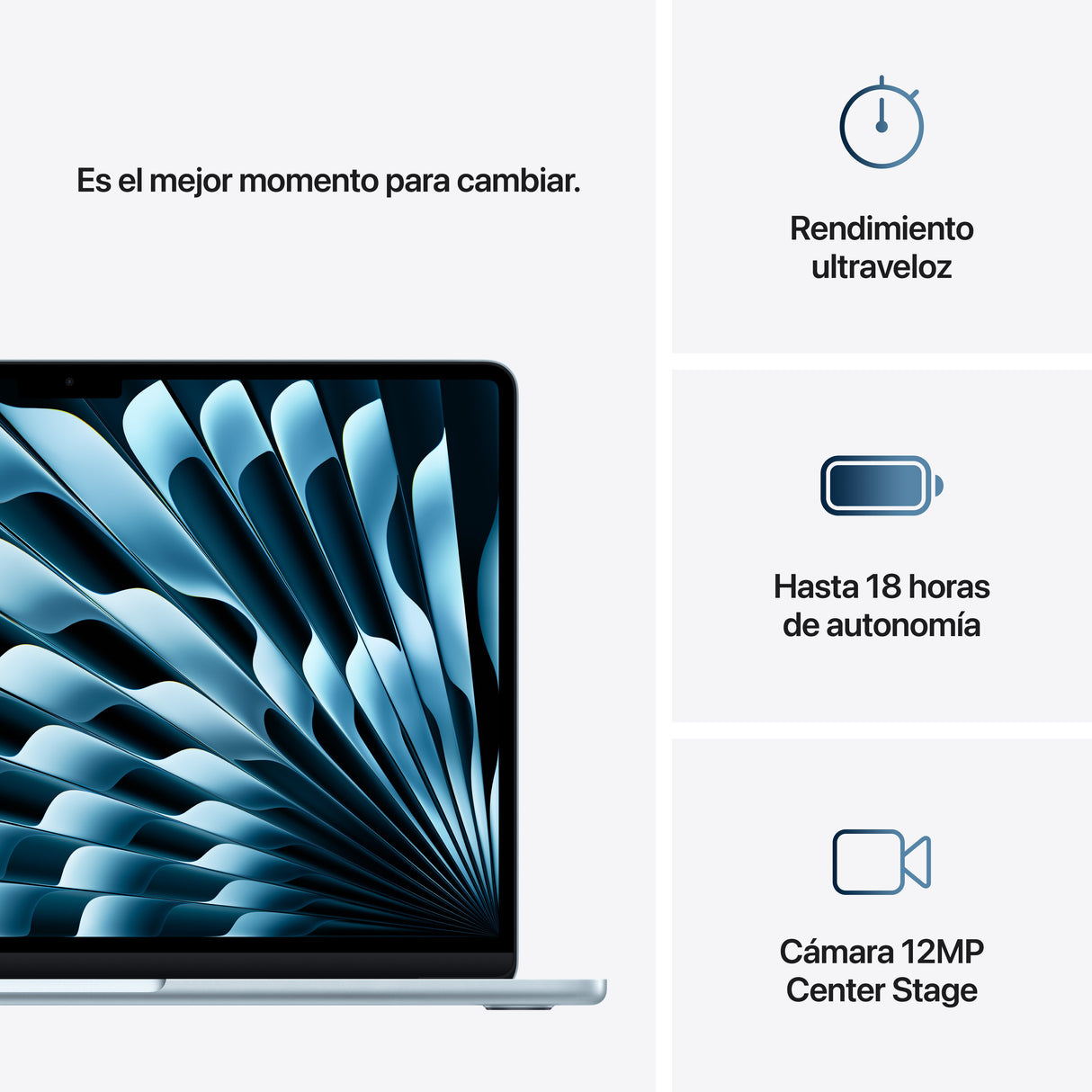 EAN 0195949890918 - Apple MacBook Air Apple M M4 Portátil 34,5 cm (13.6") 16 GB 512 GB SSD Wi-Fi 6E (802.11ax) macOS Sequoia imagen 10
