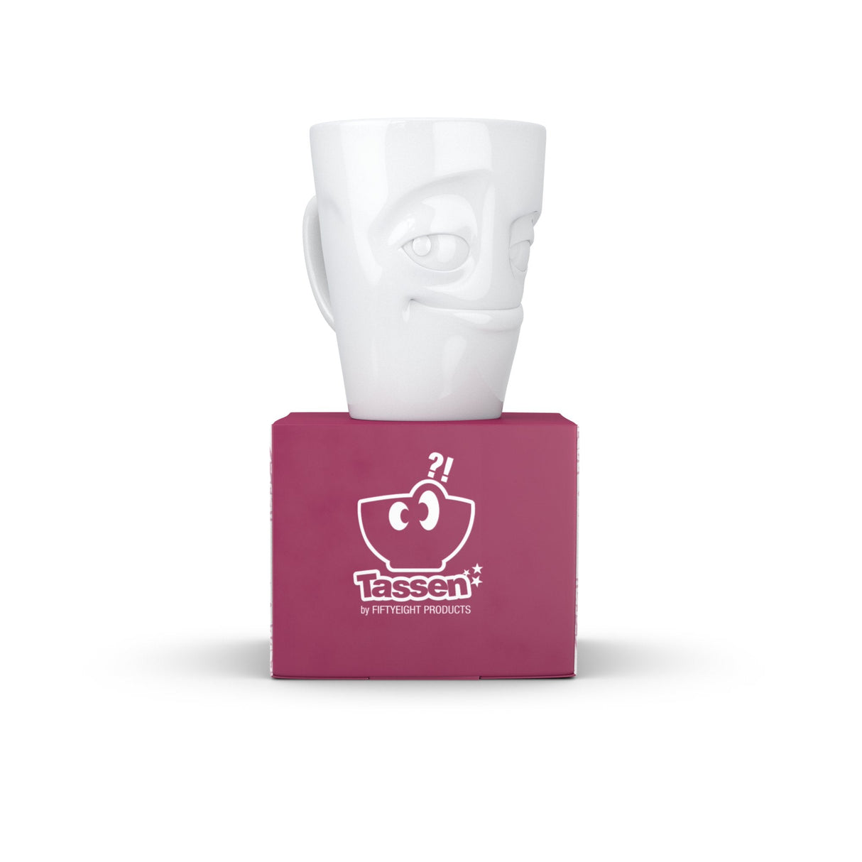 Fiftyeight Henkelbecher 350ml - Verschmitzt Blanco