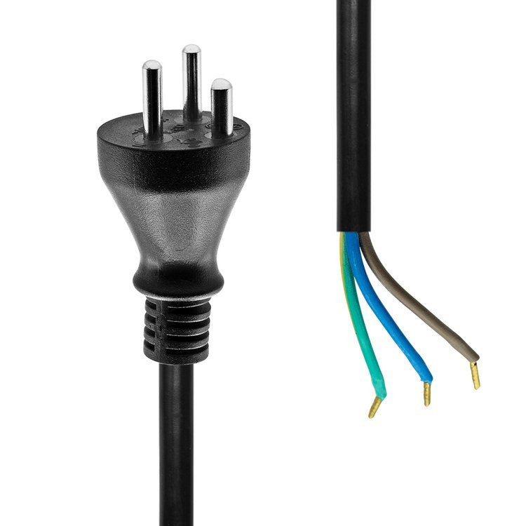 Proxtend Power Cord Denmark To Open End 5m Black