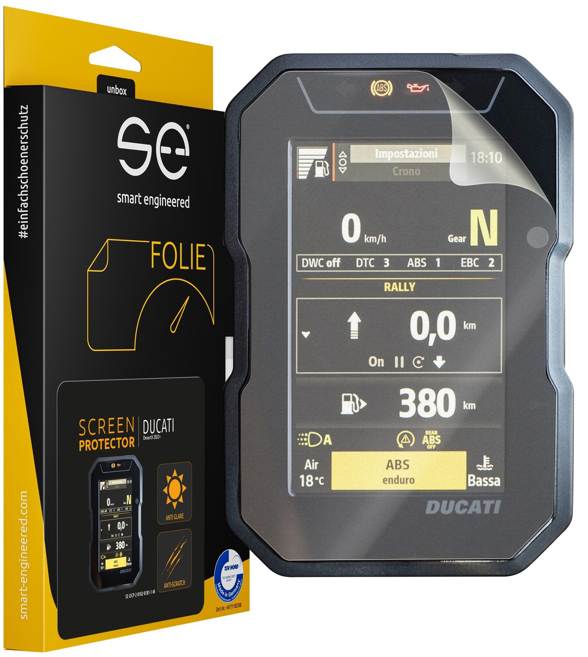 Smart Engineered Se-Dcp-2-0102-0181-1-M Protector De Pantalla Ducati Desertx (2023+)