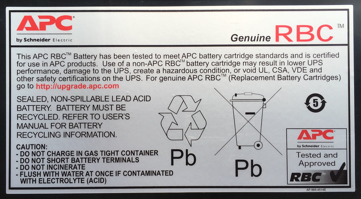 EAN 0731304233510 - APC RBC55 batería para sistema ups Plomo ácido imagen 2