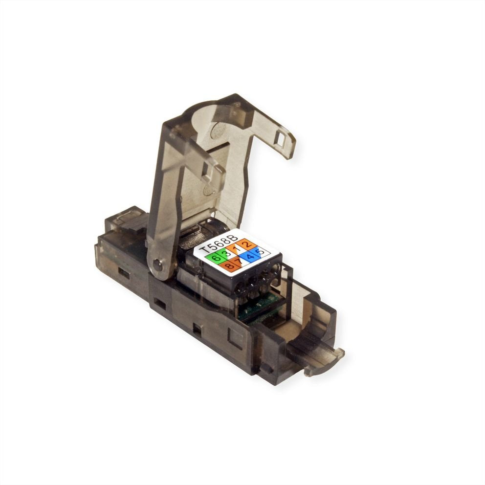 Value 26.99.0372 Conector Rj45 Negro, Transparente