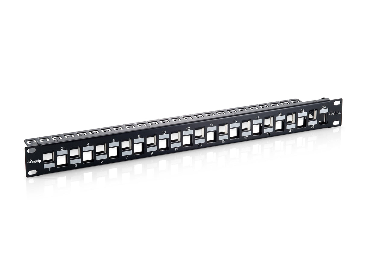 Equip Patchpanel 24x Rj45 Cat6a 19" 1he Keymone