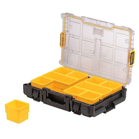 Caja De Herramientas Dewalt Toughsystem 2.0 Ds100 Organizador Amarillo/Negro Dwst83394-1