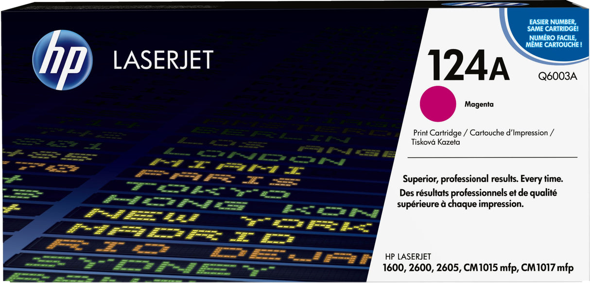 EAN 0829160412443 - HP 124A Magenta Original LaserJet Toner Cartridge cartucho de tóner 1 pieza(s) imagen 1