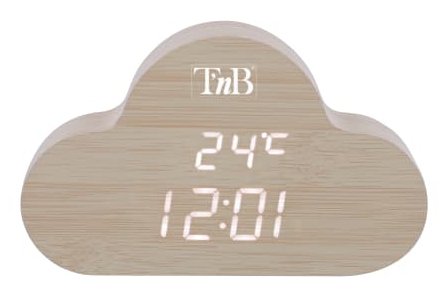 EAN 3303170112168 - T'nB CLOCKCLWD despertador Reloj despertador digital Madera imagen 1