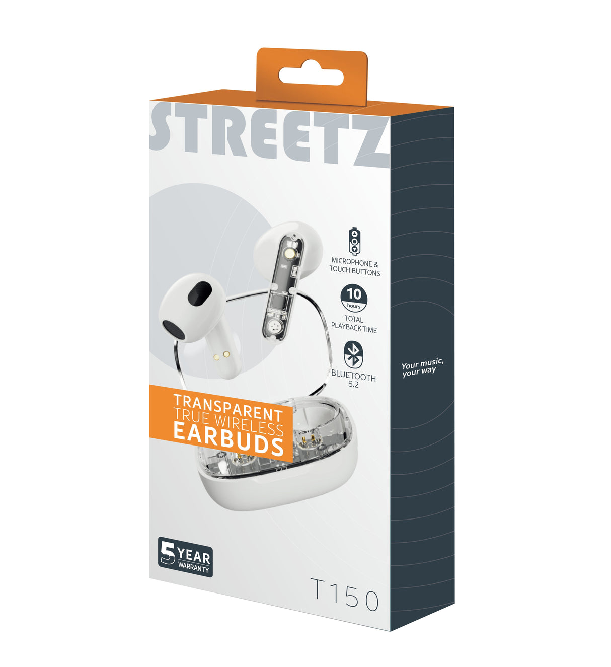 Streetz Bt Tws In-Ear KopfhRer Transparent Weiá