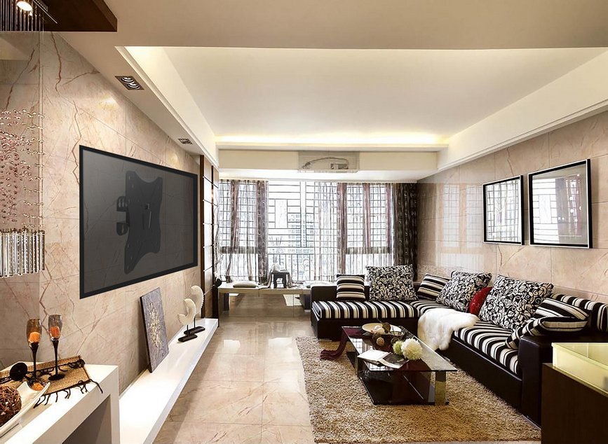 Equip Soporte Pared 650402 Para Pantallas 23/42' (58.4/106cm) Vesa 75x75 / 100x100 / 200x100 / 200x200 Incl -7.5/7.5º Giro -25/25º