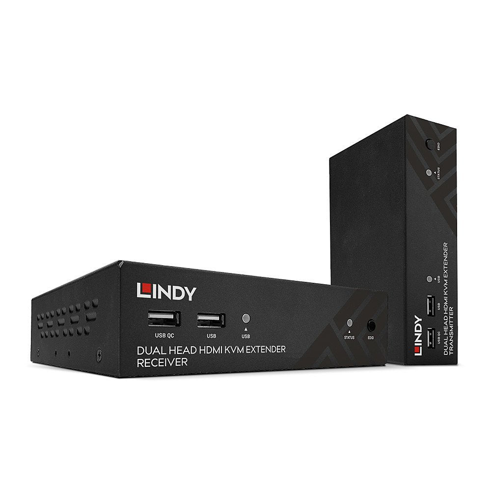 Lindy 100m Cat.6 Dual Head Hdmi, Usb & Rs232 Extender