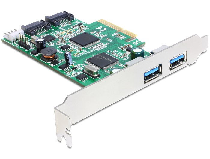 Delock 89359 Tarjeta Pci Express -> 2x Usb 3.0, 2x Sata,