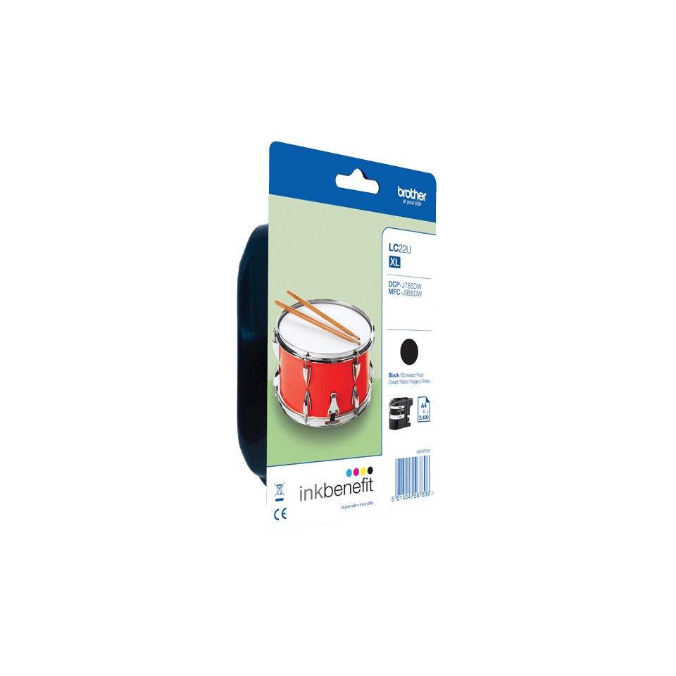 EAN 5014047567896 - Brother LC22UBKBP cartucho de tinta 1 pieza(s) Original Negro imagen 1